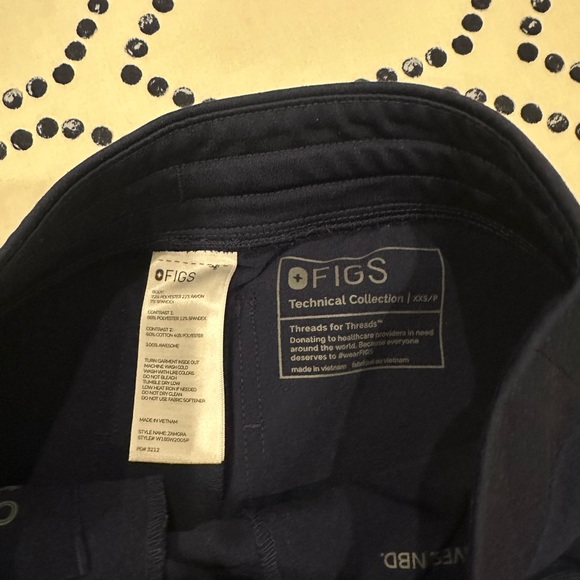 Figs Technical Collection Zamora Joggers in Navy Blue XXS/P - Picture 3 of 4